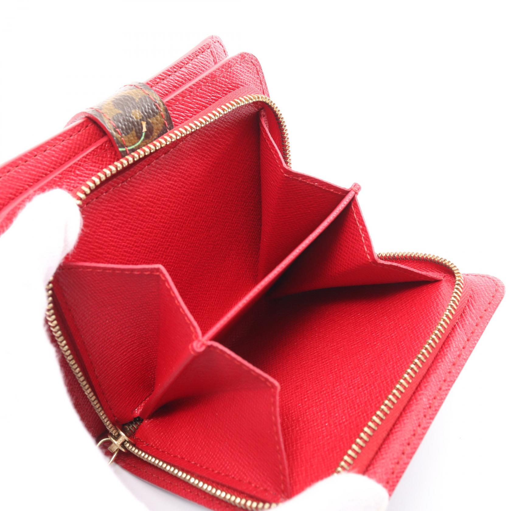 Louis Vuitton Compact Zip Wallet Canvas Short Wallet M95005 in Great Condition