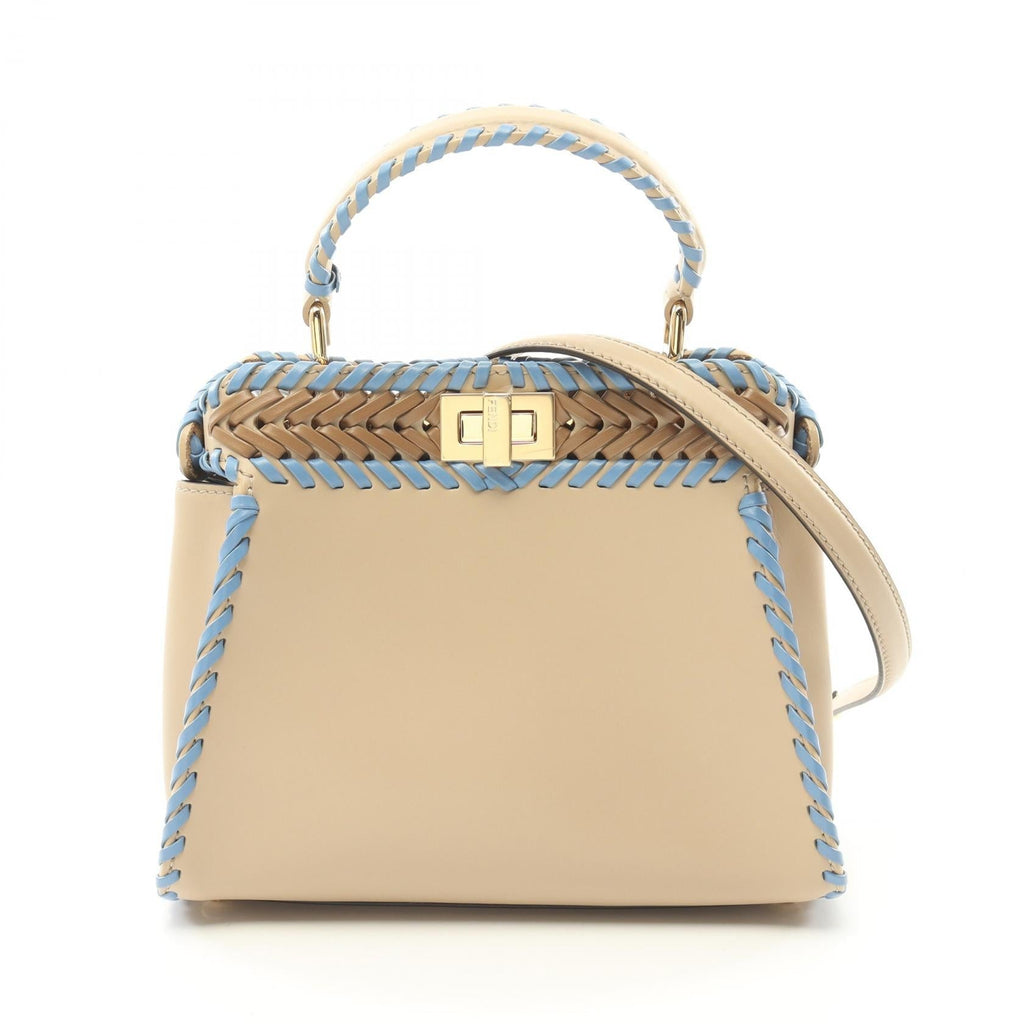 Fendi Mini Peekaboo Leather Handbag 8BN244