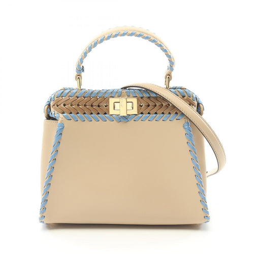 Fendi Mini Peekaboo Leather Handbag 8BN244