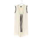 Fendi Silk Dress Ivory/Black FD6238