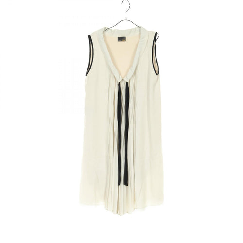 Fendi Silk Dress Ivory/Black FD6238