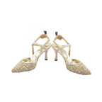 Fendi Colibrì Light Leather Fabric Pumps