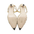 Fendi Colibrì Light Leather Fabric Pumps