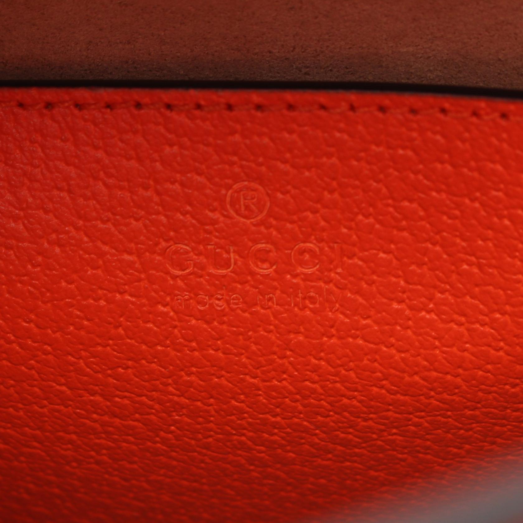 Gucci Diana Small GG Supreme PVC Coated Canvas Leather Handbag