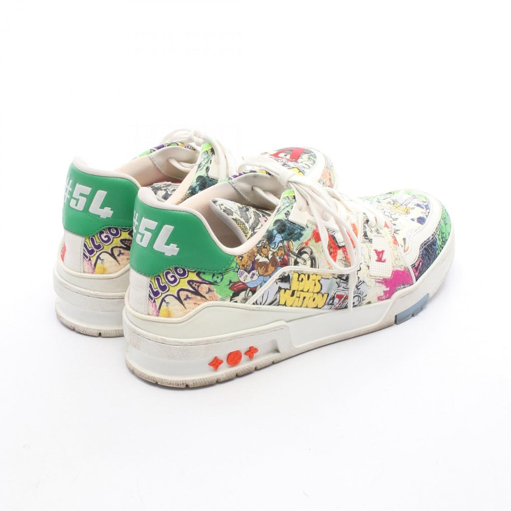 Louis Vuitton LV Trainer Line Comic Print Leather Sneakers