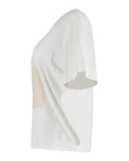 Chloe Logo T-Shirt in White Cotton