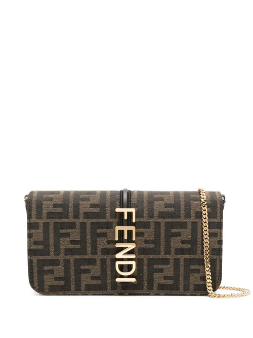 Women's Fendigraphy Wallet On Chain in Tamorebano | 8BS076AD23