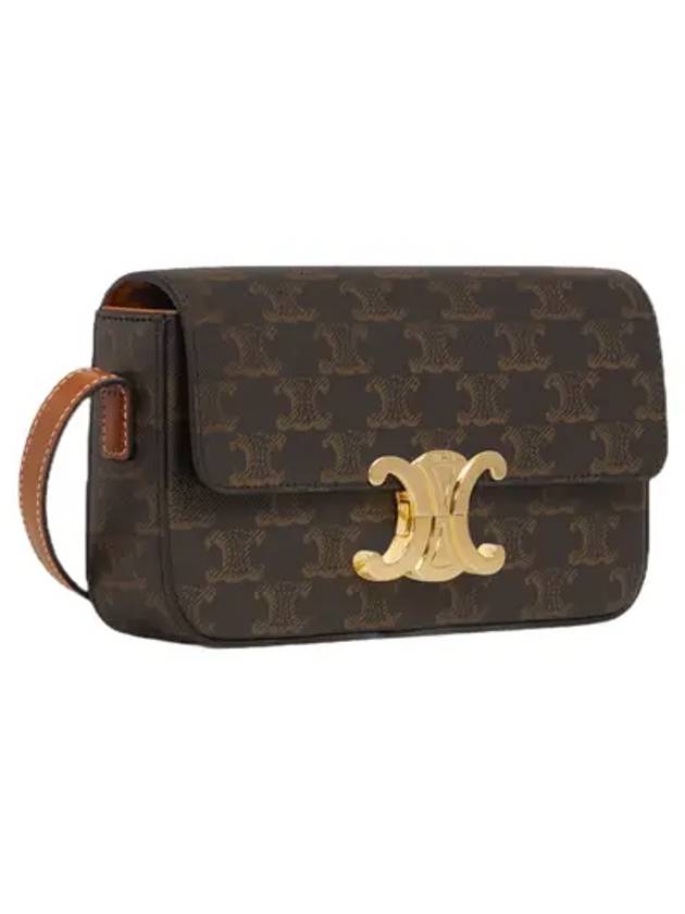 CELINE Triomphe Shoulder Bag Tan