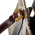 Fendi Zucchino Coated Canvas Handbag - '10s