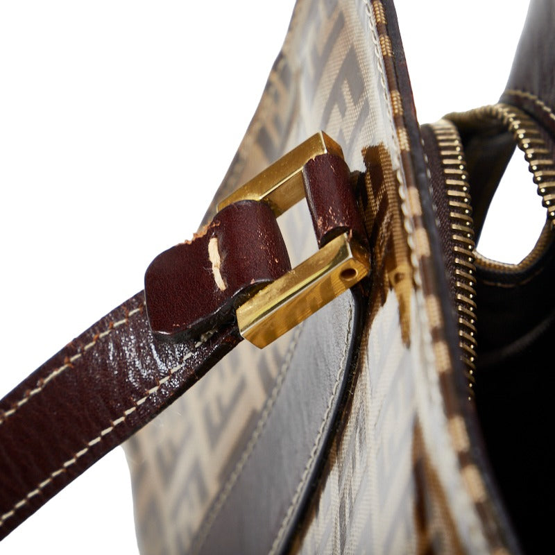 Fendi Zucchino Coated Canvas Handbag - '10s