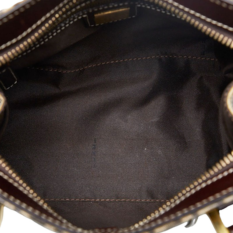 Fendi Zucchino Coated Canvas Handbag - '10s