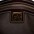 Fendi Zucchino Coated Canvas Handbag - '10s