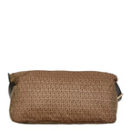 Fendi Zucchino Nylon Leather Shoulder Bag