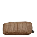 Fendi Zucchino Nylon Leather Shoulder Bag
