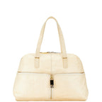 Fendi Zucca Unzipped Leather Tote Bag 8BR623