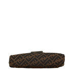 Fendi Zucca Chain Shoulder Bag Canvas Leather 8BT139