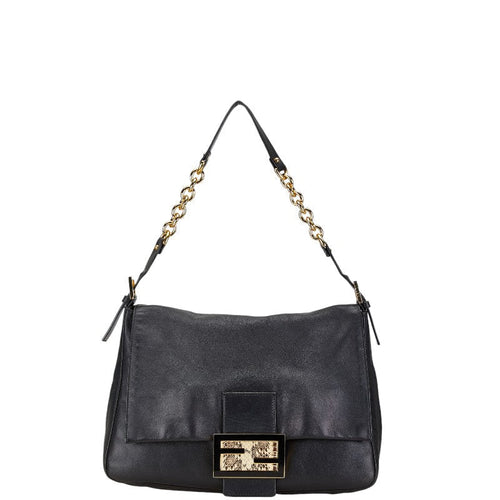 Fendi Leather Big Mamma Bucket Handbag 8BR638