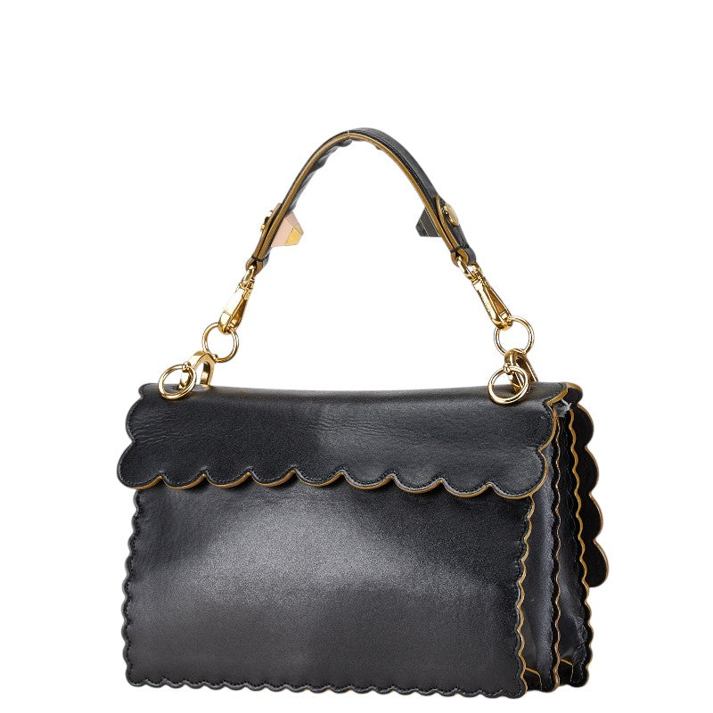 Fendi Leather Kan I Chain Shoulder Bag 8BT283