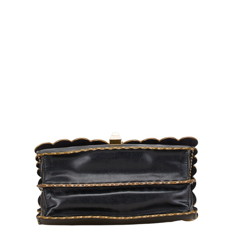 Fendi Leather Kan I Chain Shoulder Bag 8BT283