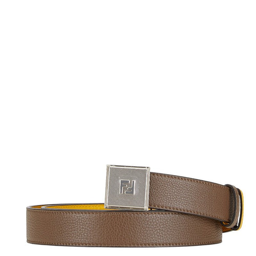 Fendi Leather Reversible FF Logo Belt