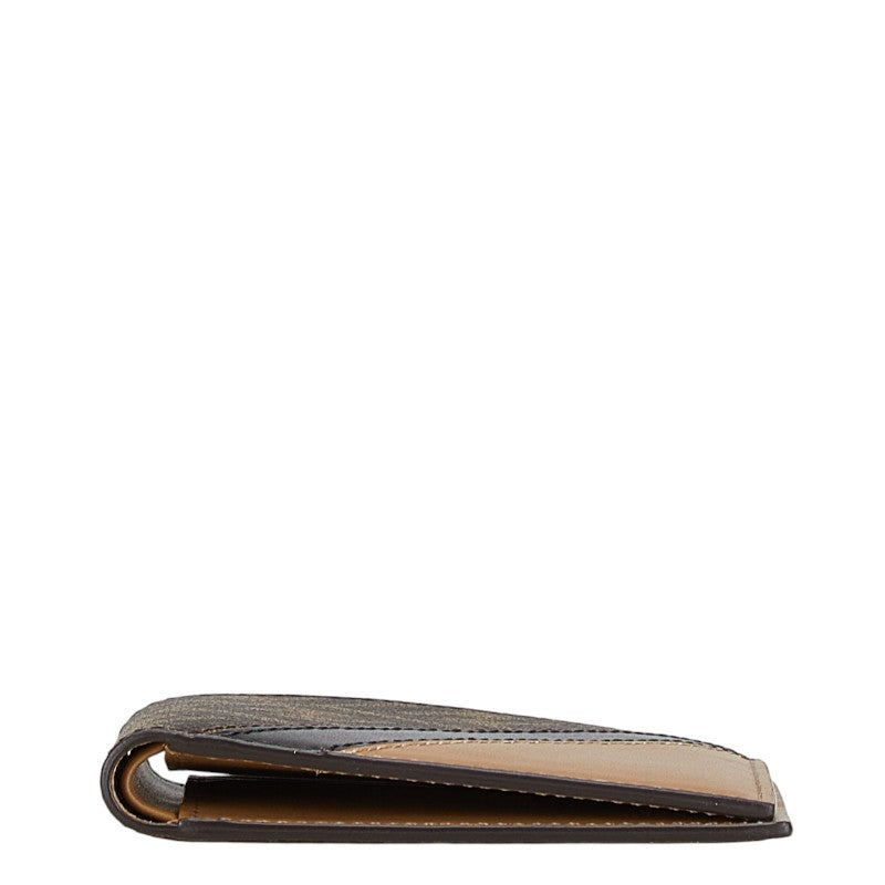 Fendi Zucca Bifold Wallet Compact PVC Leather