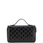 Gucci Gucci Signature Shelle Leather Long Zip Wallet