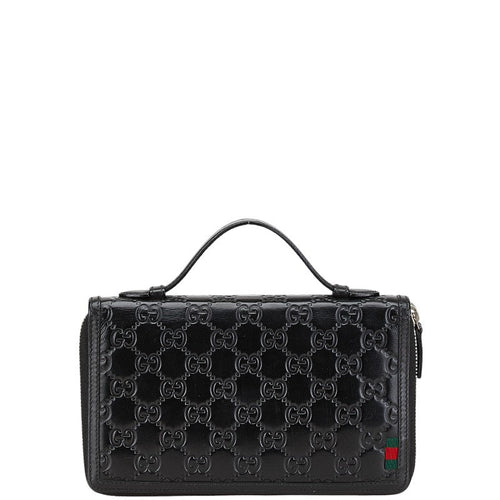 Gucci Gucci Signature Shelle Leather Long Zip Wallet