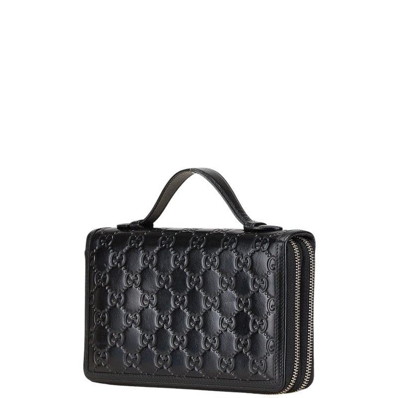 Gucci Gucci Signature Shelle Leather Long Zip Wallet