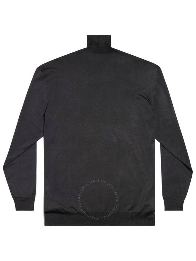 Balenciaga Balenciaga Men's Black BB Oversized High-Neck Sweater, Brand Size 1 (Small)