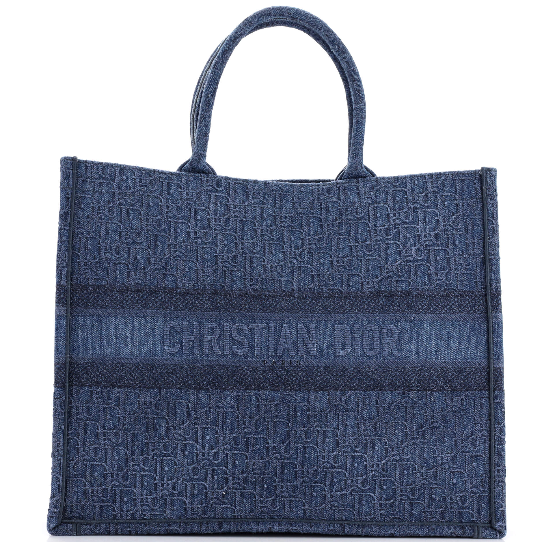 Dior Book Tote Oblique Denim Large