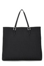 Fendi,  Black Zucchino Canvas Tote Small, Black