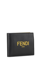 Fendi,  Black Leather Wallet, Black