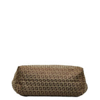 Fendi Zucchino Tote Bag 8BH076 Brown Canvas Leather