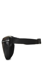 Fendi,  Black Leather & Zucca Coated Canvas Belt Bag, Brown