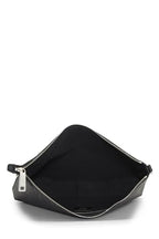 Fendi,  Black Coated Canvas Zip Messenger, Black