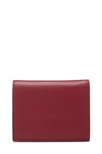 Fendi,  Red Calfskin Leather 'F is Fendi' Compact Wallet, Red