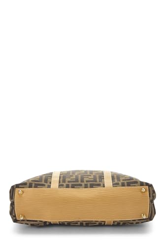 Fendi,  Brown Zucca Canvas Vertical Tote, Brown