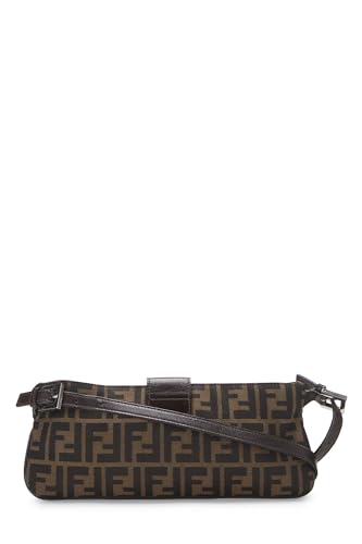 Fendi,  Brown Zucca Canvas Shoulder Bag, Brown