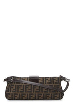 Fendi,  Brown Zucca Canvas Shoulder Bag, Brown