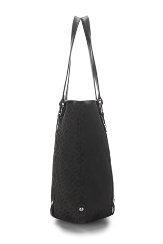 Fendi,  Black Zucchino Canvas Tote Small, Black
