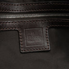 FENDI Zucca Mamma Baguette Canvas Leather Shoulder Bag 26424