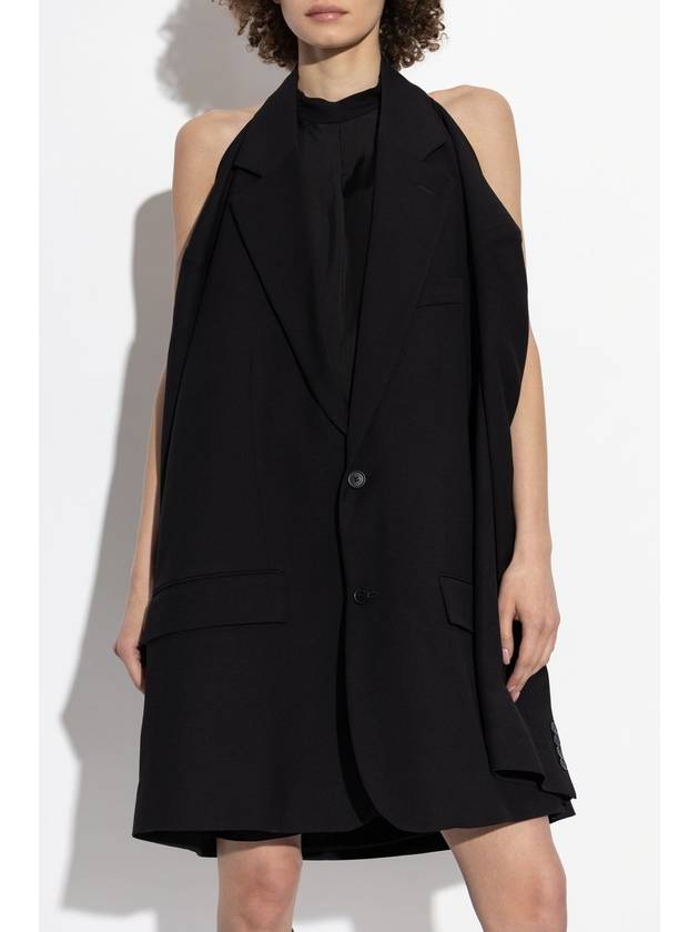 Balenciaga Balenciaga Dress With Blazer Motif, Women's, Black