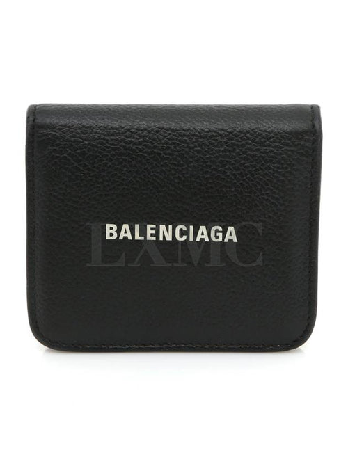 Balenciaga Everyday flap wallet black mini 594216