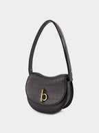 Burberry Rocking Horse Crocodile Effect Small Cross Bag Black