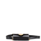F is Fendi Convertible Belt Bag Leather with Zucca Embossed Detail