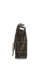 Fendi,  Brown Zucca Canvas Dome Crossbody Mini, Brown
