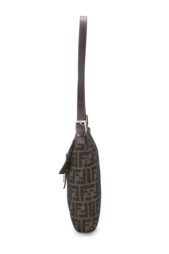 Fendi,  Brown Zucca Canvas Shoulder Bag, Brown