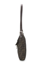 Fendi,  Brown Zucca Canvas Shoulder Bag, Brown