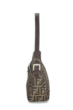 Fendi,  Brown Zucca Canvas Shoulder Bag, Brown