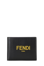 Fendi,  Black Leather Wallet, Black